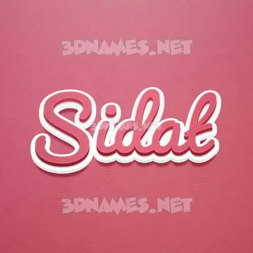 sidat in Red Scribble style - 3D name wallpaper sidat in Red Scribble style - 3D name wallpaper
