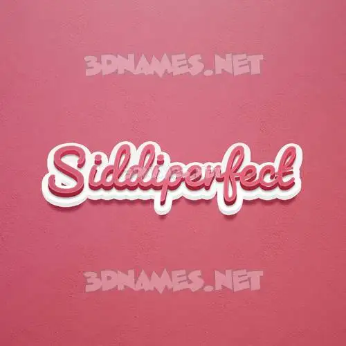 siddiperfect in Red Scribble style - 3D name wallpaper siddiperfect in Red Scribble style - 3D name wallpaper