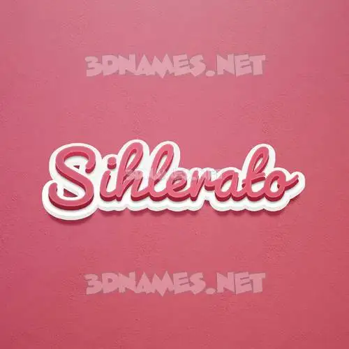 sihlerato in Red Scribble style - 3D name wallpaper sihlerato in Red Scribble style - 3D name wallpaper