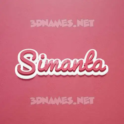 simanta in Red Scribble style - 3D name wallpaper simanta in Red Scribble style - 3D name wallpaper