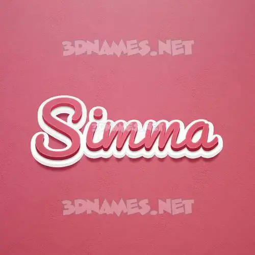 simma in Red Scribble style - 3D name wallpaper simma in Red Scribble style - 3D name wallpaper