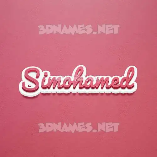 simohamed in Red Scribble style - 3D name wallpaper simohamed in Red Scribble style - 3D name wallpaper