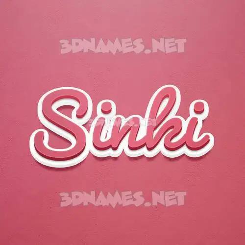 sinki in Red Scribble style - 3D name wallpaper sinki in Red Scribble style - 3D name wallpaper