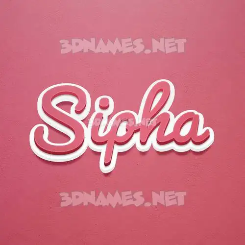 sipha in Red Scribble style - 3D name wallpaper sipha in Red Scribble style - 3D name wallpaper