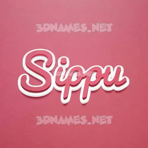 sippu in Red Scribble style - 3D name wallpaper sippu in Red Scribble style - 3D name wallpaper
