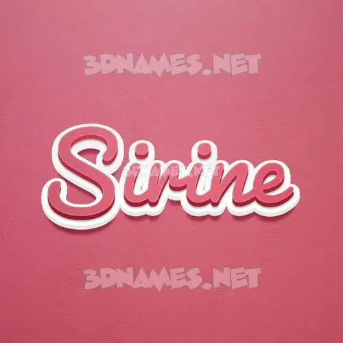 sirine in Red Scribble style - 3D name wallpaper sirine in Red Scribble style - 3D name wallpaper