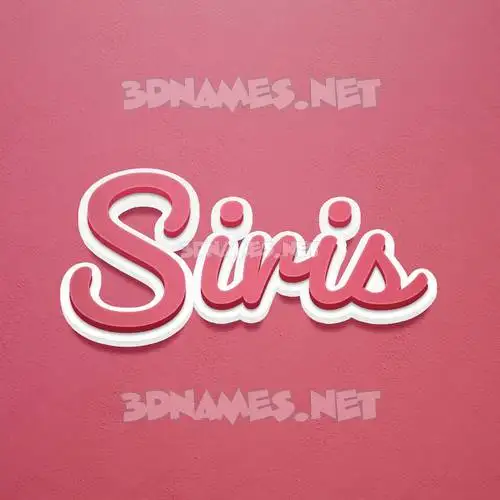 siris in Red Scribble style - 3D name wallpaper siris in Red Scribble style - 3D name wallpaper