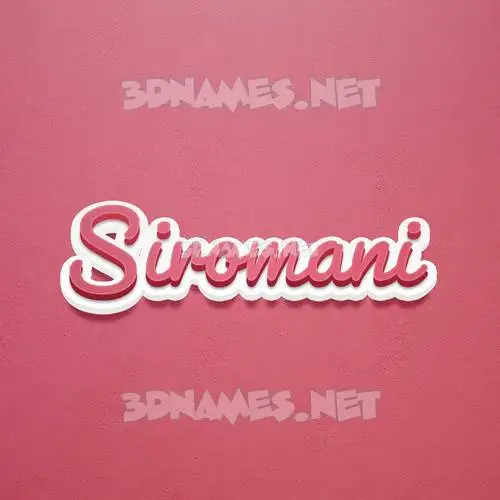 siromani in Red Scribble style - 3D name wallpaper siromani in Red Scribble style - 3D name wallpaper