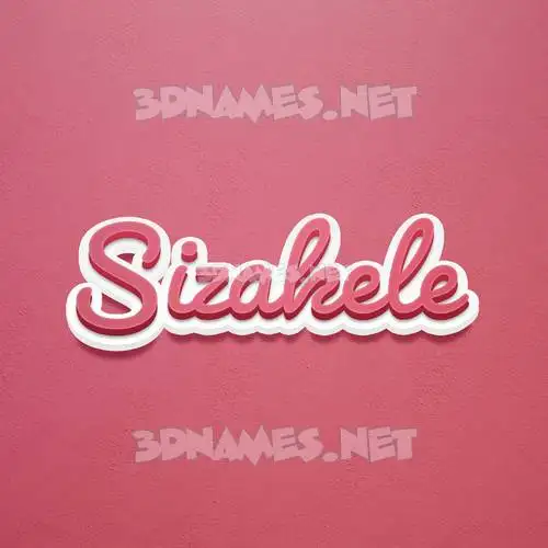sizakele in Red Scribble style - 3D name wallpaper sizakele in Red Scribble style - 3D name wallpaper