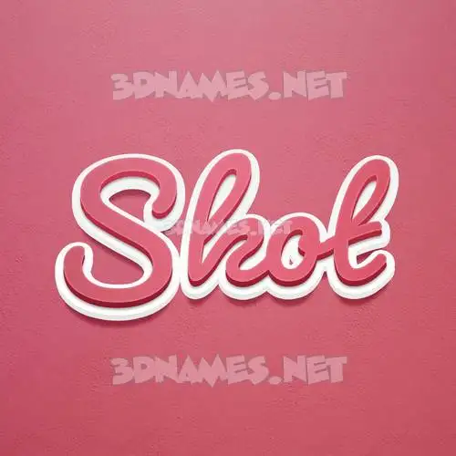 skot in Red Scribble style - 3D name wallpaper skot in Red Scribble style - 3D name wallpaper