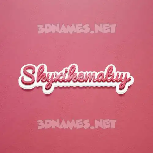 skyxikematuy in Red Scribble style - 3D name wallpaper skyxikematuy in Red Scribble style - 3D name wallpaper