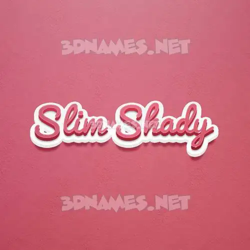 slim shady in Red Scribble style - 3D name wallpaper slim shady in Red Scribble style - 3D name wallpaper