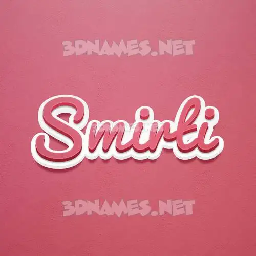 smirti in Red Scribble style - 3D name wallpaper smirti in Red Scribble style - 3D name wallpaper