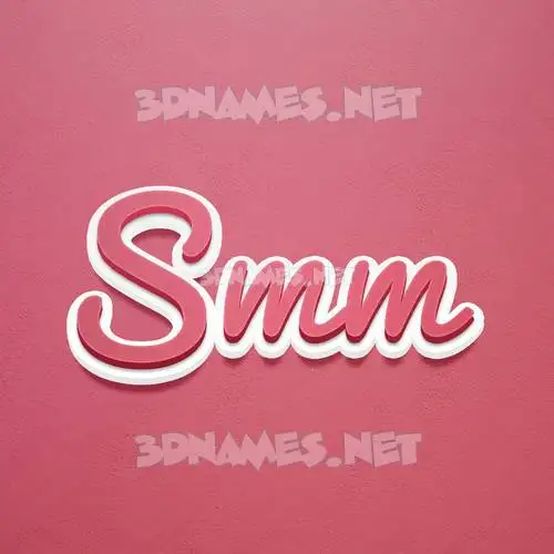 smm in Red Scribble style - 3D name wallpaper smm in Red Scribble style - 3D name wallpaper