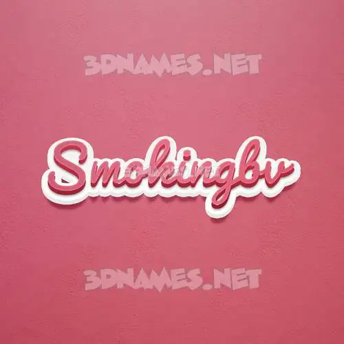smokingbv in Red Scribble style - 3D name wallpaper smokingbv in Red Scribble style - 3D name wallpaper