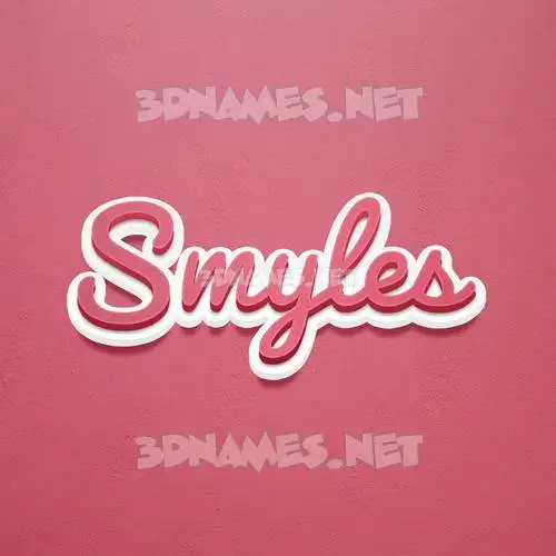 smyles in Red Scribble style - 3D name wallpaper smyles in Red Scribble style - 3D name wallpaper
