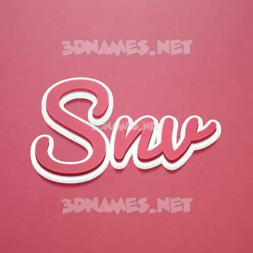 snv in Red Scribble style - 3D name wallpaper snv in Red Scribble style - 3D name wallpaper