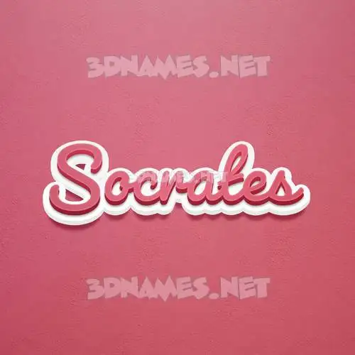 socrates in Red Scribble style - 3D name wallpaper socrates in Red Scribble style - 3D name wallpaper