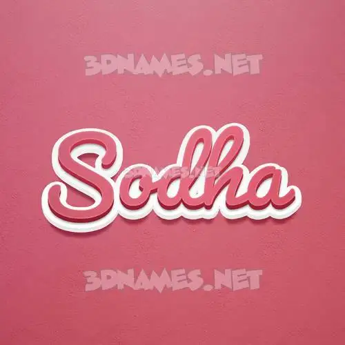 sodha in Red Scribble style - 3D name wallpaper sodha in Red Scribble style - 3D name wallpaper