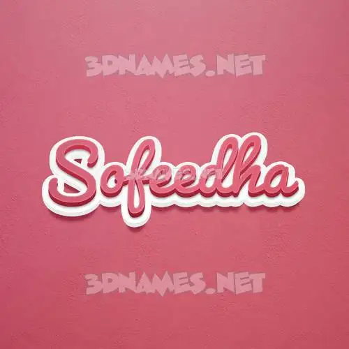 sofeedha in Red Scribble style - 3D name wallpaper sofeedha in Red Scribble style - 3D name wallpaper