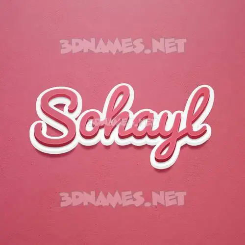sohayl in Red Scribble style - 3D name wallpaper sohayl in Red Scribble style - 3D name wallpaper