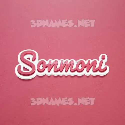 sonmoni in Red Scribble style - 3D name wallpaper sonmoni in Red Scribble style - 3D name wallpaper