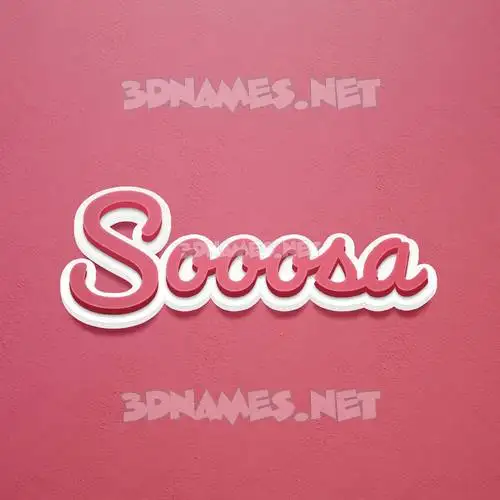 sooosa in Red Scribble style - 3D name wallpaper sooosa in Red Scribble style - 3D name wallpaper