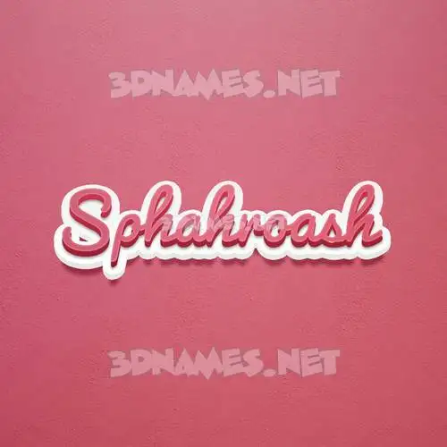sphahroash in Red Scribble style - 3D name wallpaper sphahroash in Red Scribble style - 3D name wallpaper