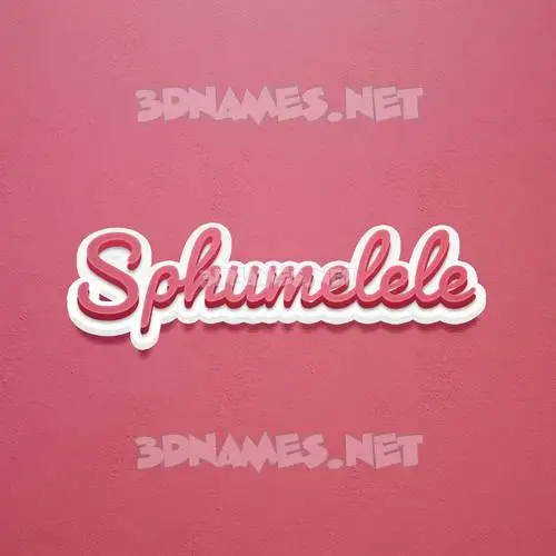 sphumelele in Red Scribble style - 3D name wallpaper sphumelele in Red Scribble style - 3D name wallpaper