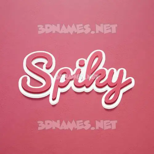 spiky in Red Scribble style - 3D name wallpaper spiky in Red Scribble style - 3D name wallpaper