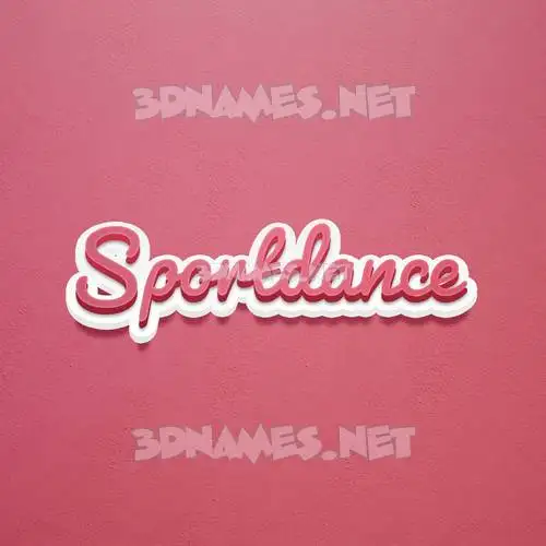 sportdance in Red Scribble style - 3D name wallpaper sportdance in Red Scribble style - 3D name wallpaper