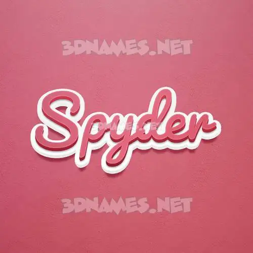 spyder in Red Scribble style - 3D name wallpaper spyder in Red Scribble style - 3D name wallpaper