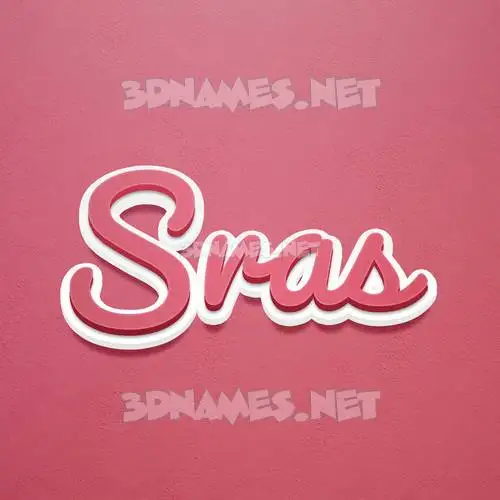 sras in Red Scribble style - 3D name wallpaper sras in Red Scribble style - 3D name wallpaper