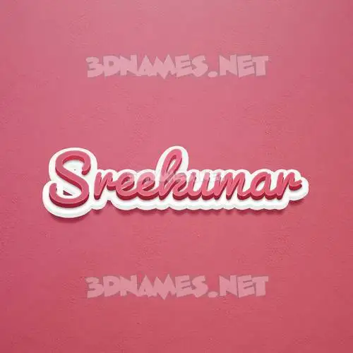 sreekumar in Red Scribble style - 3D name wallpaper sreekumar in Red Scribble style - 3D name wallpaper