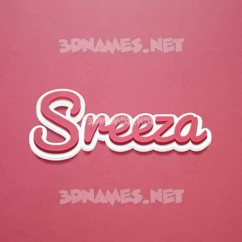 sreeza in Red Scribble style - 3D name wallpaper sreeza in Red Scribble style - 3D name wallpaper