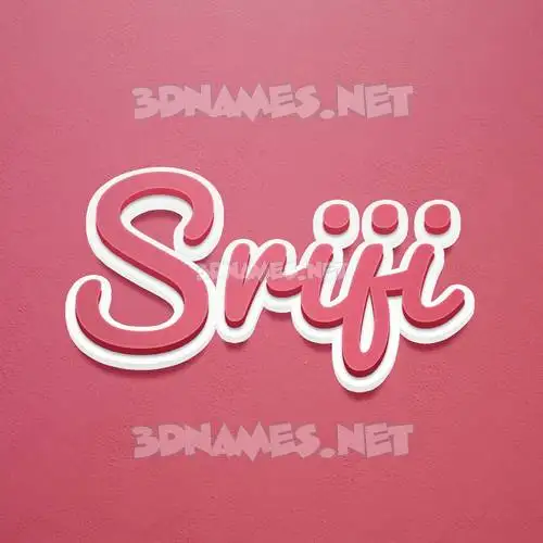 sriji in Red Scribble style - 3D name wallpaper sriji in Red Scribble style - 3D name wallpaper