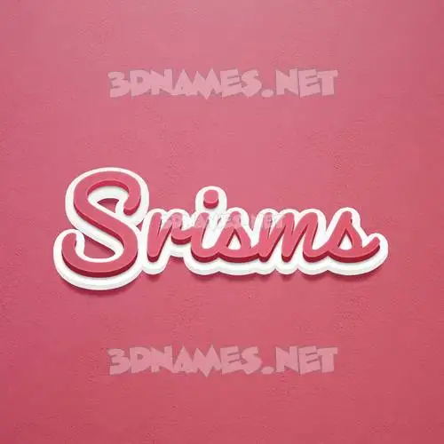 srisms in Red Scribble style - 3D name wallpaper srisms in Red Scribble style - 3D name wallpaper