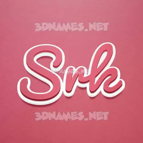 srk in Red Scribble style - 3D name wallpaper srk in Red Scribble style - 3D name wallpaper