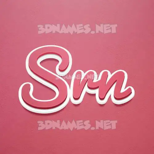 srn in Red Scribble style - 3D name wallpaper srn in Red Scribble style - 3D name wallpaper