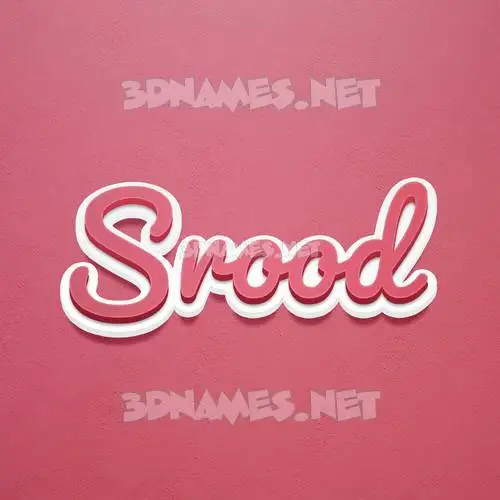 srood in Red Scribble style - 3D name wallpaper srood in Red Scribble style - 3D name wallpaper