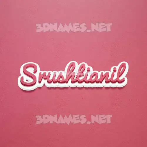 srushtianil in Red Scribble style - 3D name wallpaper srushtianil in Red Scribble style - 3D name wallpaper