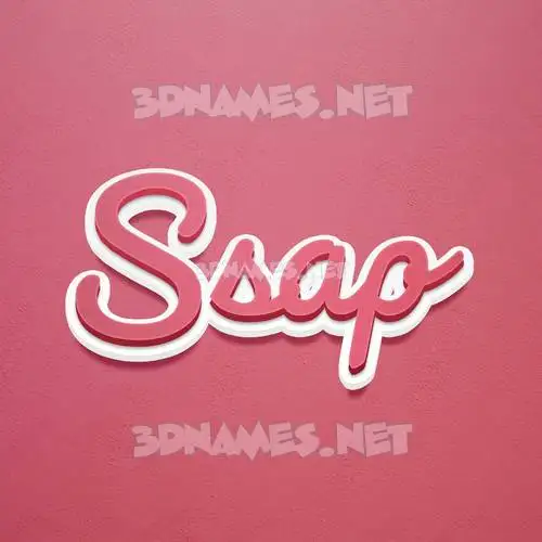ssap in Red Scribble style - 3D name wallpaper