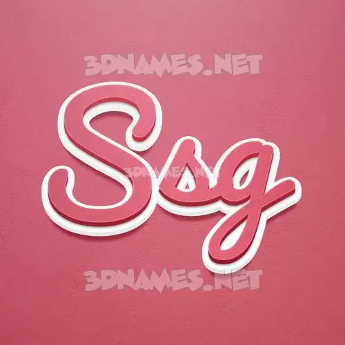 ssg in Red Scribble style - 3D name wallpaper ssg in Red Scribble style - 3D name wallpaper