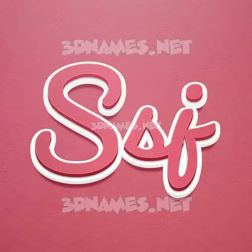 ssj in Red Scribble style - 3D name wallpaper