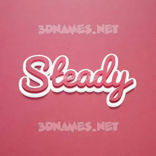 steady in Red Scribble style - 3D name wallpaper steady in Red Scribble style - 3D name wallpaper