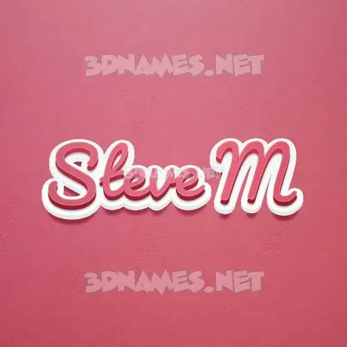 steve m in Red Scribble style - 3D name wallpaper steve m in Red Scribble style - 3D name wallpaper