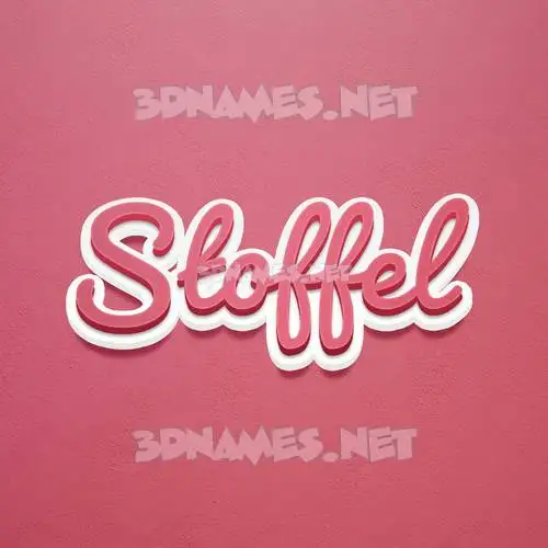 stoffel in Red Scribble style - 3D name wallpaper stoffel in Red Scribble style - 3D name wallpaper