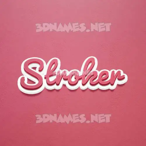 stroker in Red Scribble style - 3D name wallpaper stroker in Red Scribble style - 3D name wallpaper