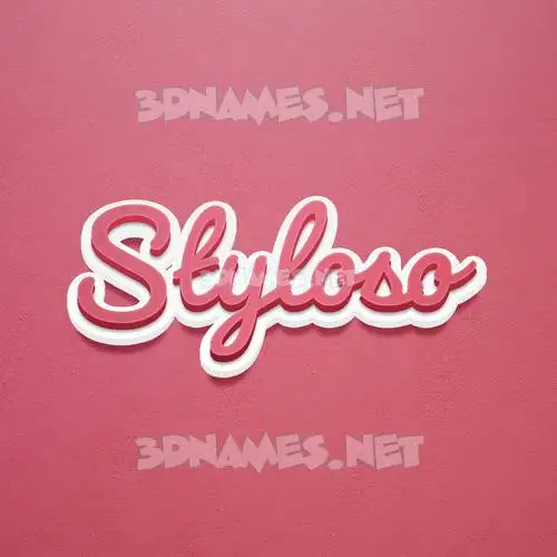 styloso in Red Scribble style - 3D name wallpaper styloso in Red Scribble style - 3D name wallpaper