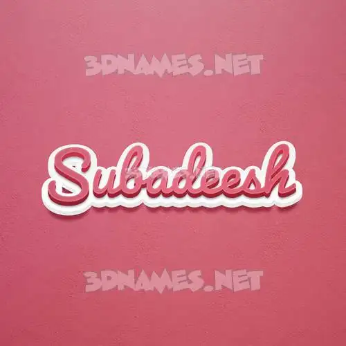 subadeesh in Red Scribble style - 3D name wallpaper subadeesh in Red Scribble style - 3D name wallpaper